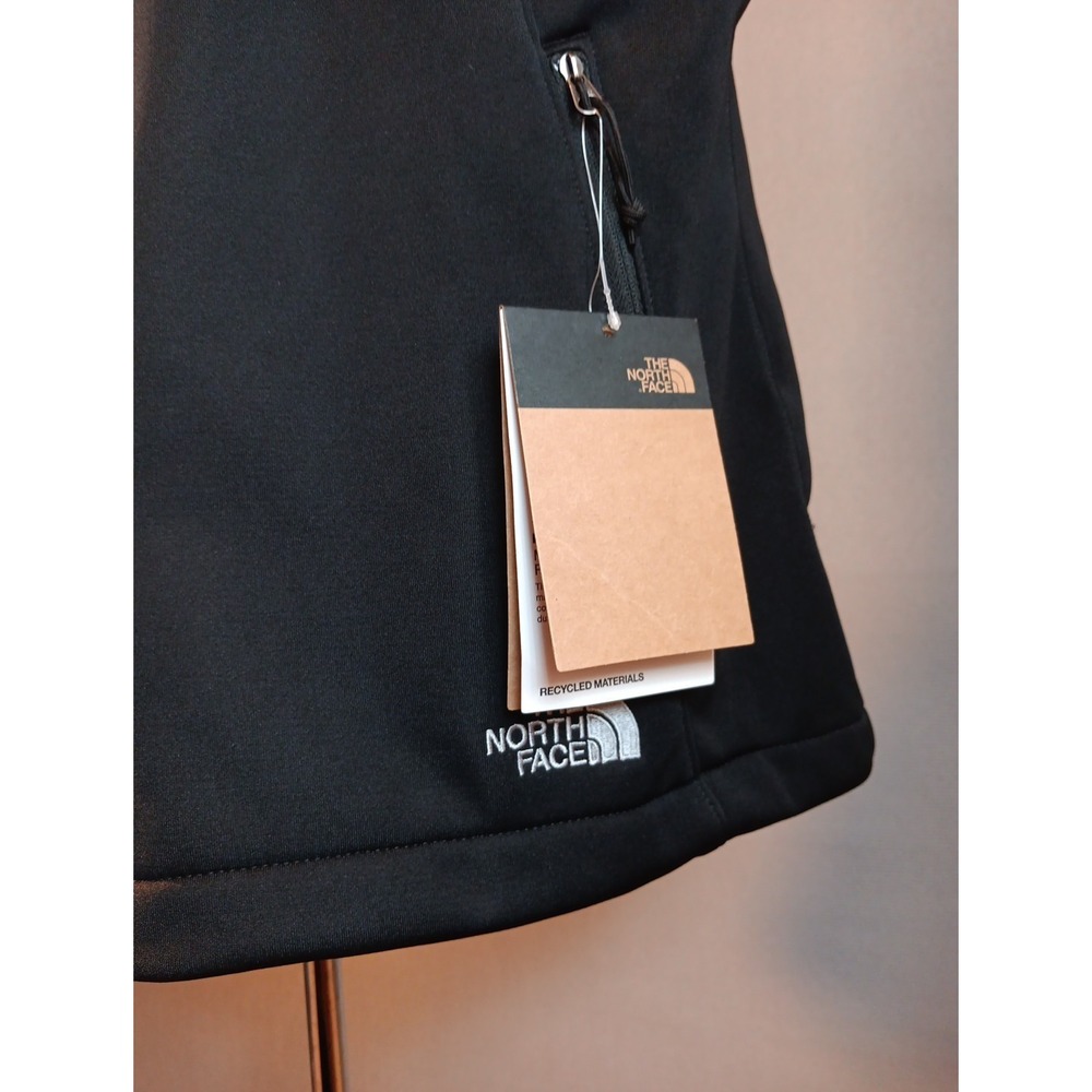 The North Face Black Full Zip Windwall Vest Womens XL Classic AWARE EMBROIDERY - Picture 7 of 12